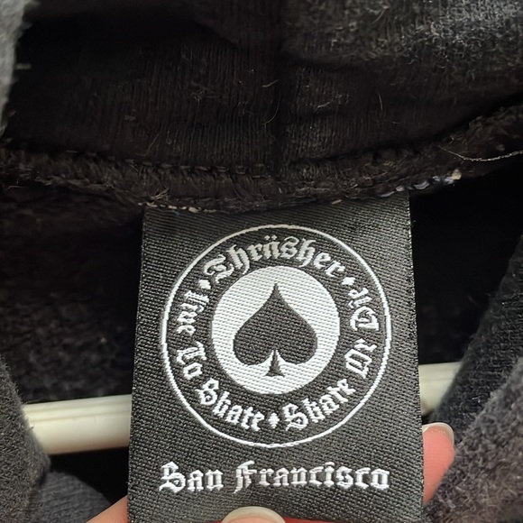 Black Thrasher Hoodie - Picture 3 of 4